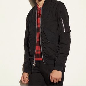 brand new black COACH bomber jacket